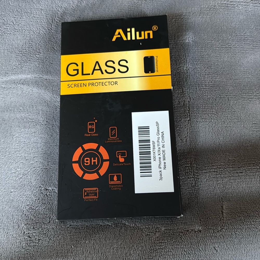 Ailun- Glass Screen Protector- 3 pack- iPhone X/Xs 11 Pro